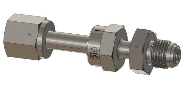 Ultra High Purity Check Valve, Swivel Male VCR to Female VCR Connections, Electropolished 316L VAR SS