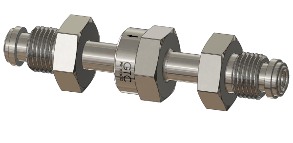 Ultra High Purity Check Valve, Swivel Male VCR® Connections Union, Electropolished 316L VAR SS