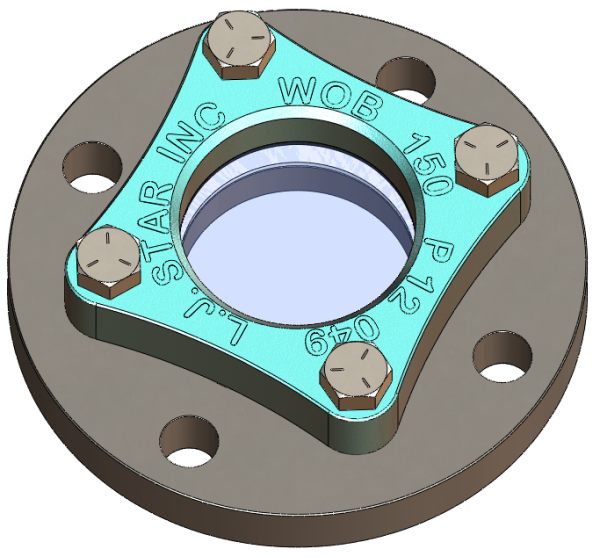 Bolt-On Sight Window ASME B16.5 Raised Face (RF)