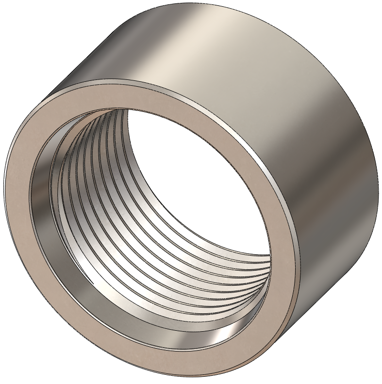 SAE J1926 Weld-On Bung, 316 Stainless