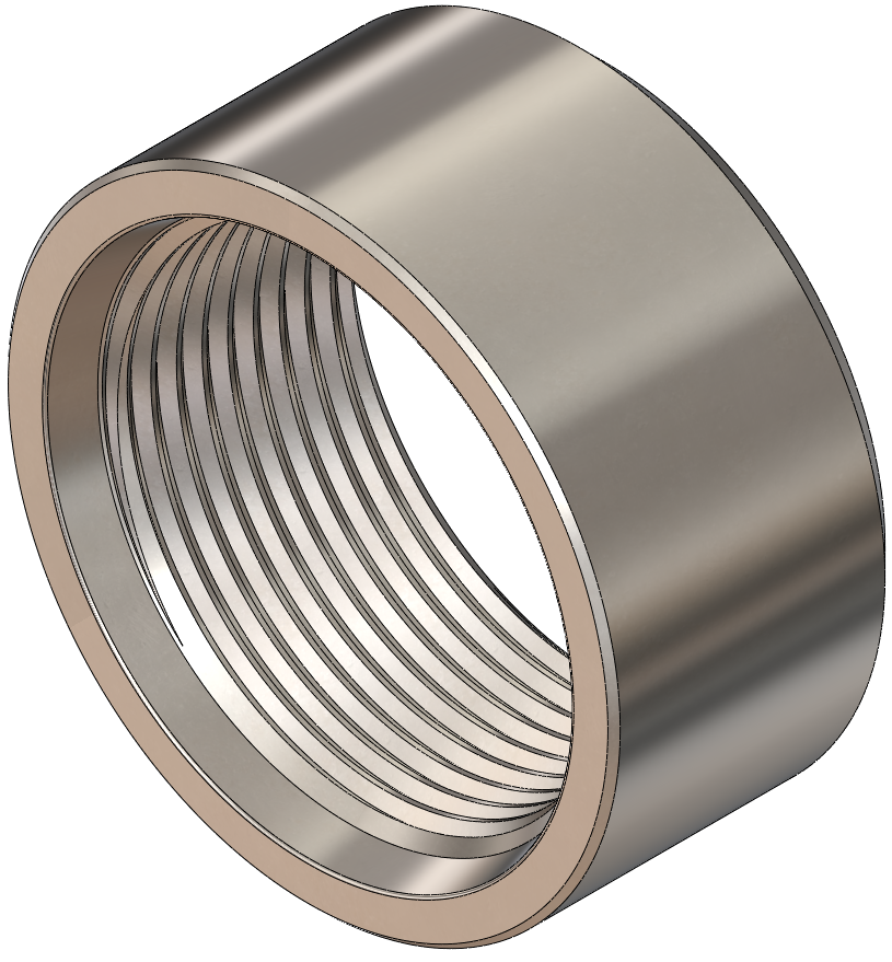 SAE J1926 Weld-On Bung, 316 Stainless