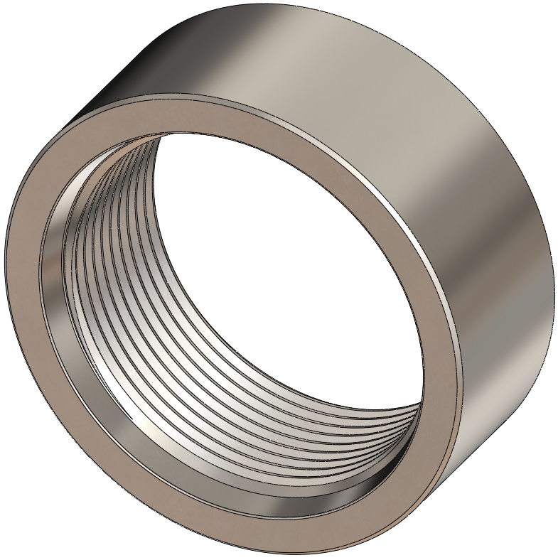 SAE J1926 Weld-On Bung, 316 Stainless