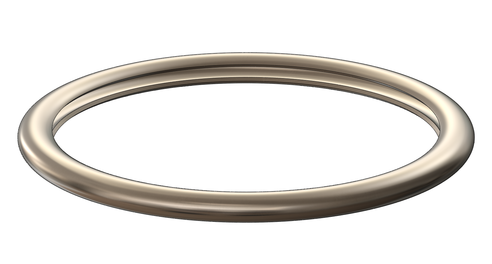 304 Stainless Steel C-Seal, Internal Pressure, Nominal Width 3/32"