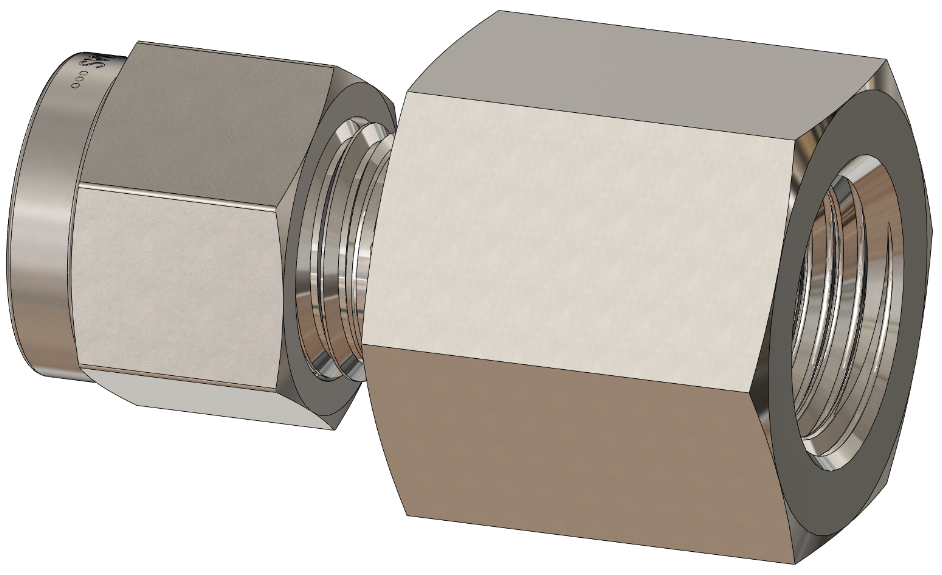 Female BSPP (Parallel Thread, RT) Tube Fitting Connector, Metric