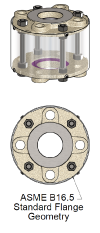 Full View Flow Indicators, Plain Style, Carbon Steel or 316 Stainless Steel Housing, NPT Connections