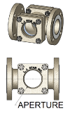 Visual Flow Indicators with ASME B16.5 Flange, in 316 Stainless Steel or Carbon Steel Housing.