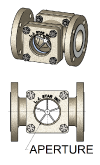 ASME B16.5 Flow Indicators with Rotator in 316 Stainless Steel or Carbon Steel Housings