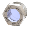 NPT-Threaded High Pressure Sight Glasses with Quartz Windows, 316 Stainless Housing