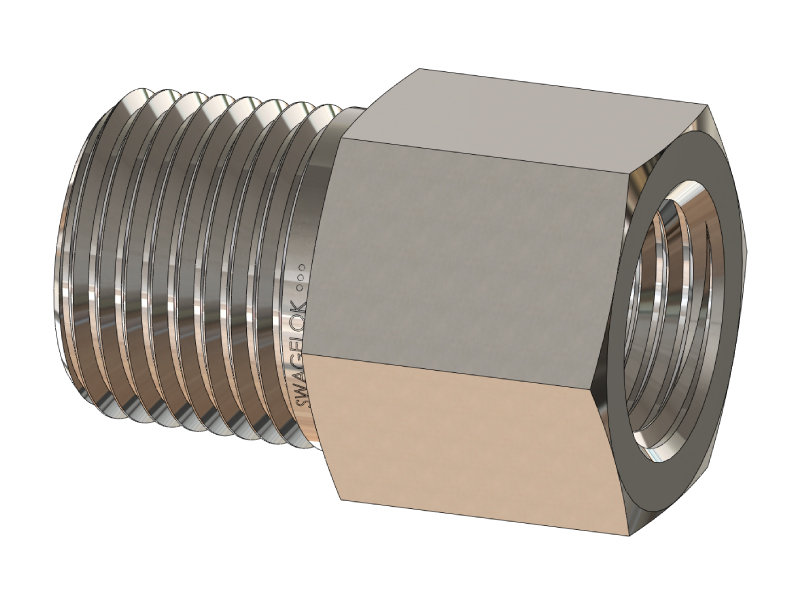 Male BSPT (Tapered Thread) to Female BSPT Pipe Fitting Reducing Bushing