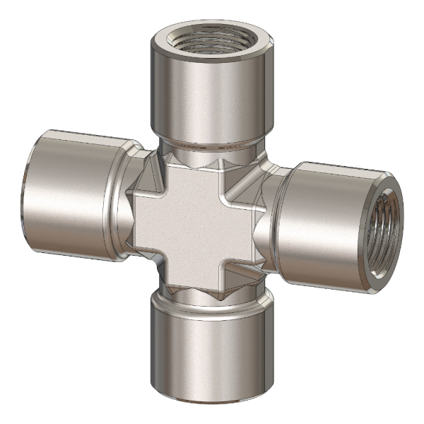 Female NPT Pipe Fitting Cross