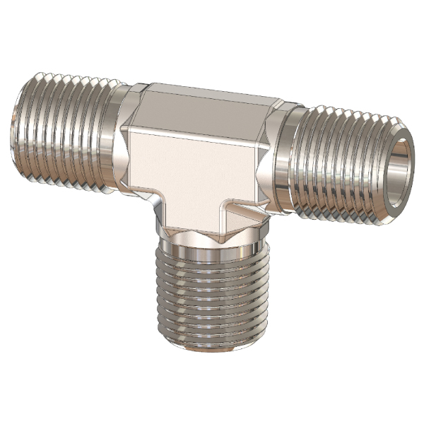 Male NPT Pipe Fitting Tee