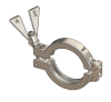 Hygienic Clamps, SH Type I, 316 Stainless Steel, Wing Nut
