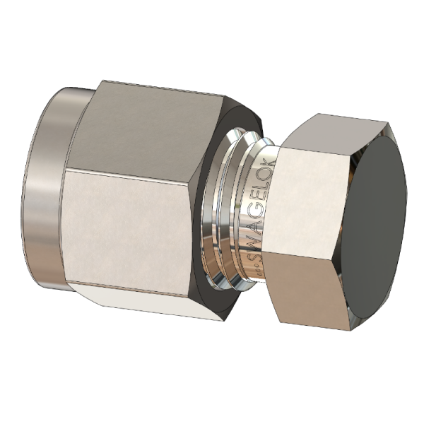 1 - Swagelok Brass Cap Fitting, 7/8 OD Tube, B-1410-C