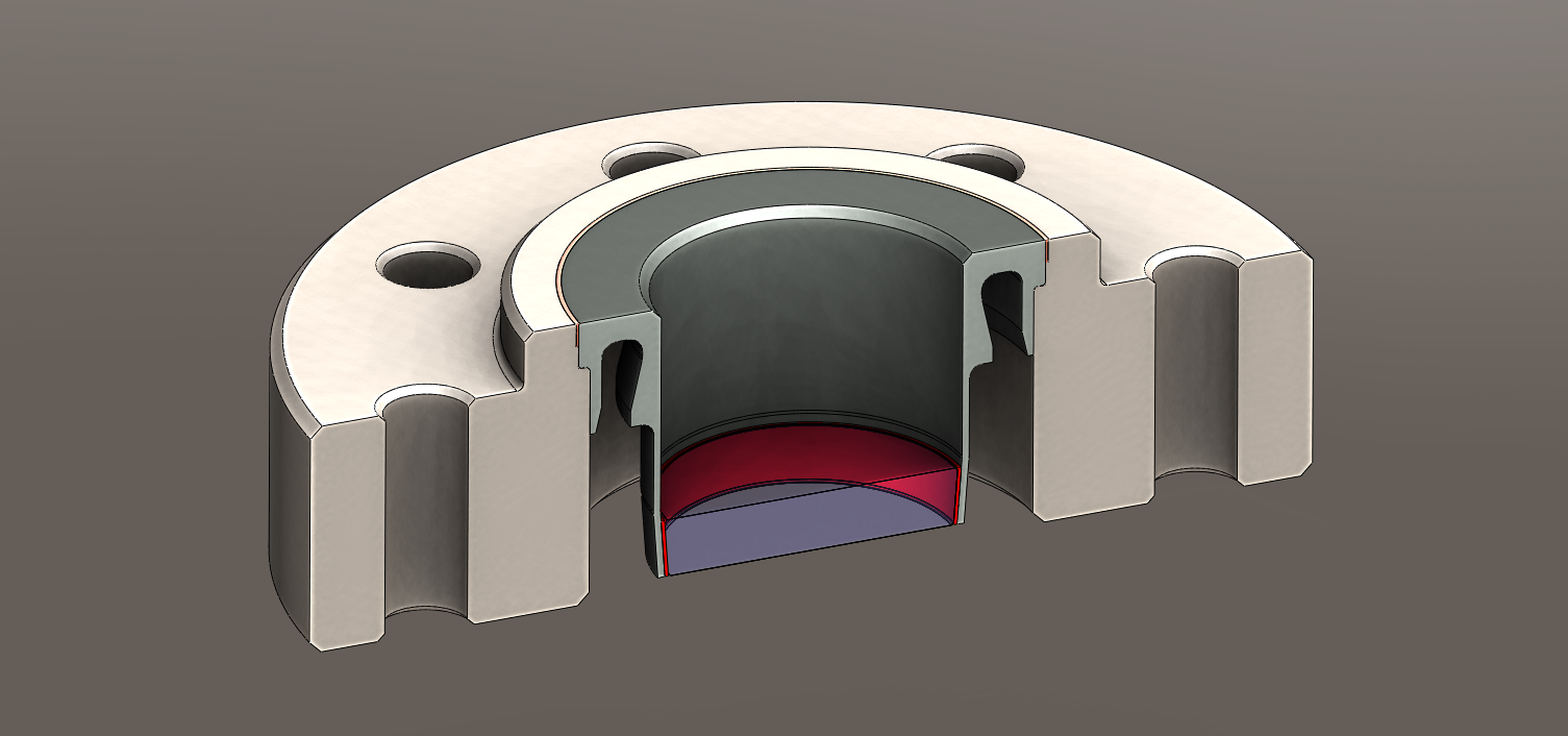 Sapphire brazed directly to Niobium